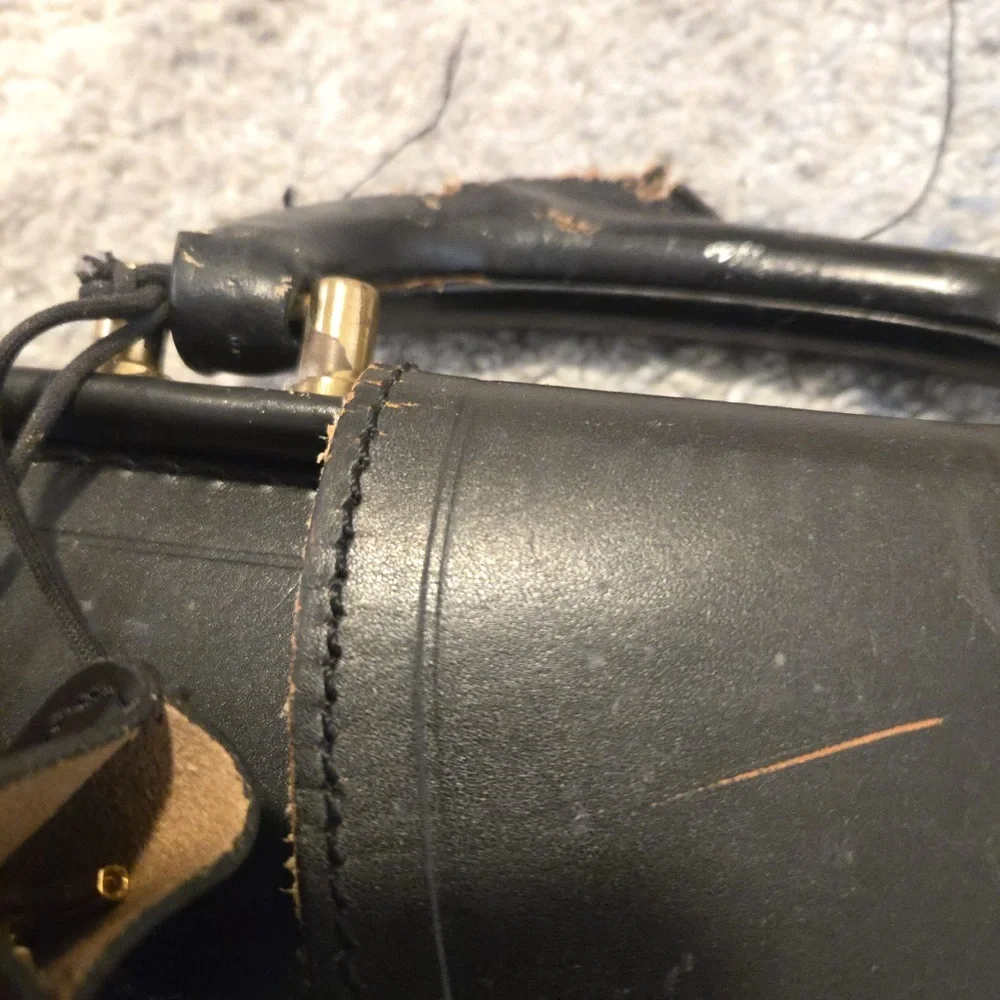 PEAL & CO. for BROOKS BROTHERS Bridle Leather Briefcase / Lawyer Bag - ENGLAND